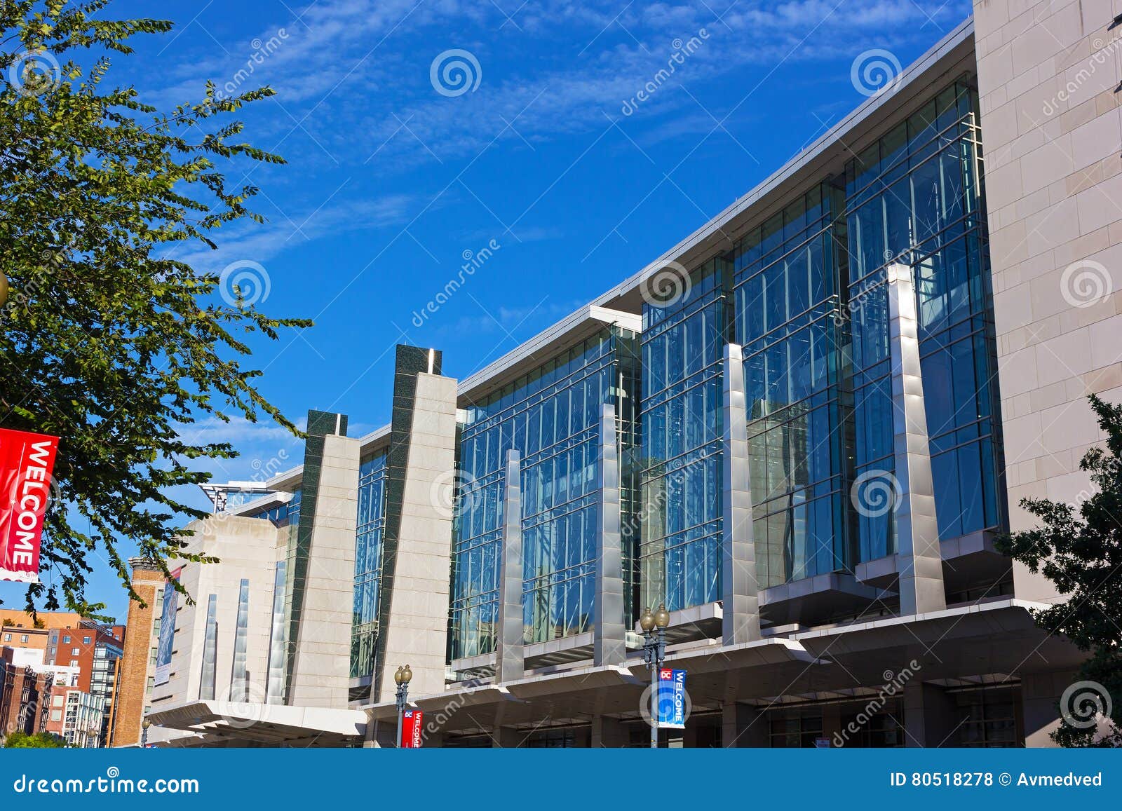 Façade De Walter E Washington Convention Center Dans Le Washington DC