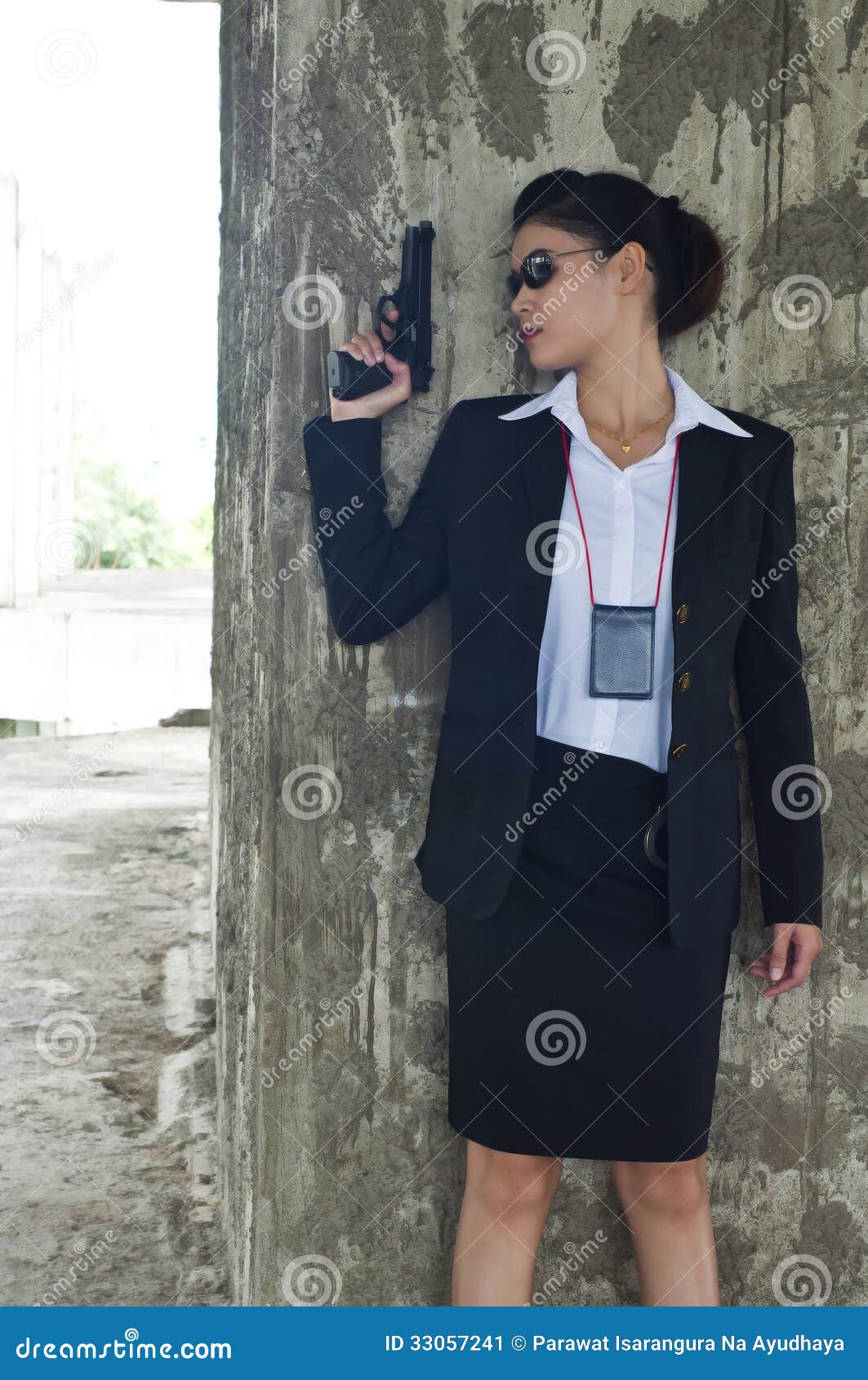 Fbi Woman Agent Stock Image Image Of Black Girl Person 33057241 
