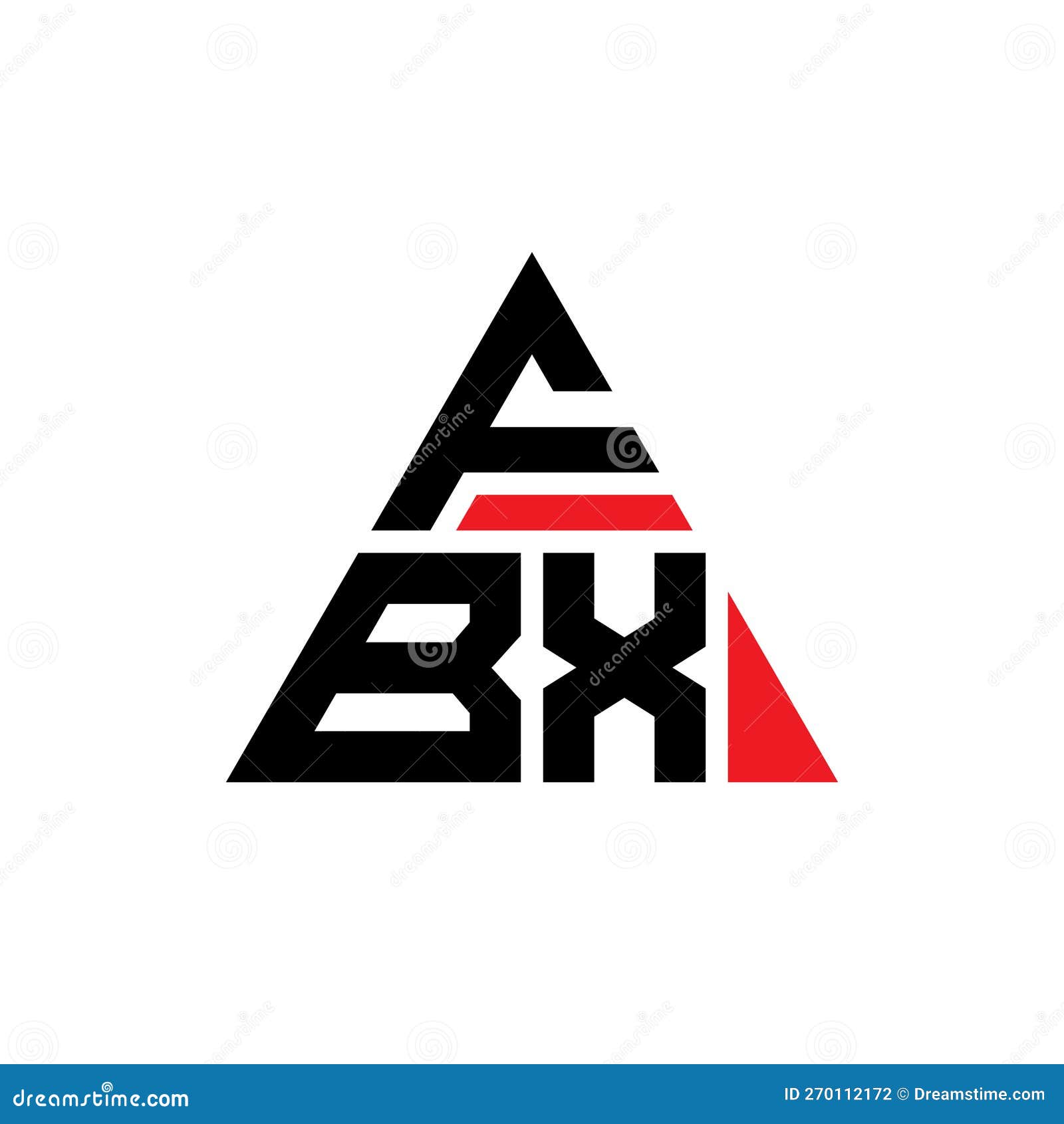 fbx triangle letter logo  with triangle . fbx triangle logo  monogram. fbx triangle  logo template with red