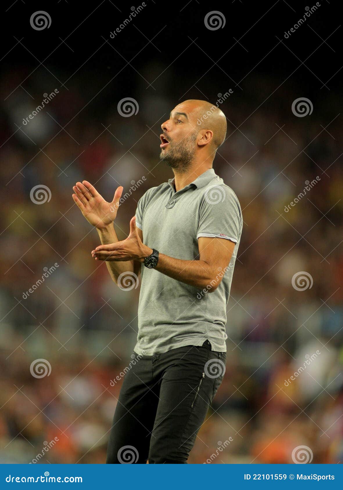 FC Barcelona Coach Josep Guardiola Editorial Stock Image Image of