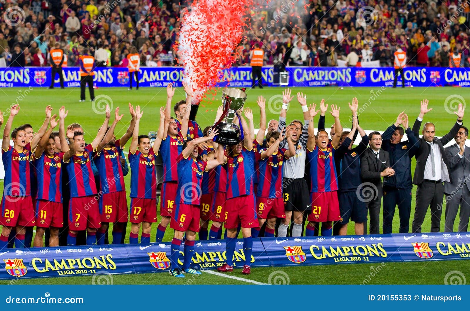 Overvind vagt stempel FC Barcelona Wins the League Editorial Stock Photo - Image of professional,  champion: 20155353