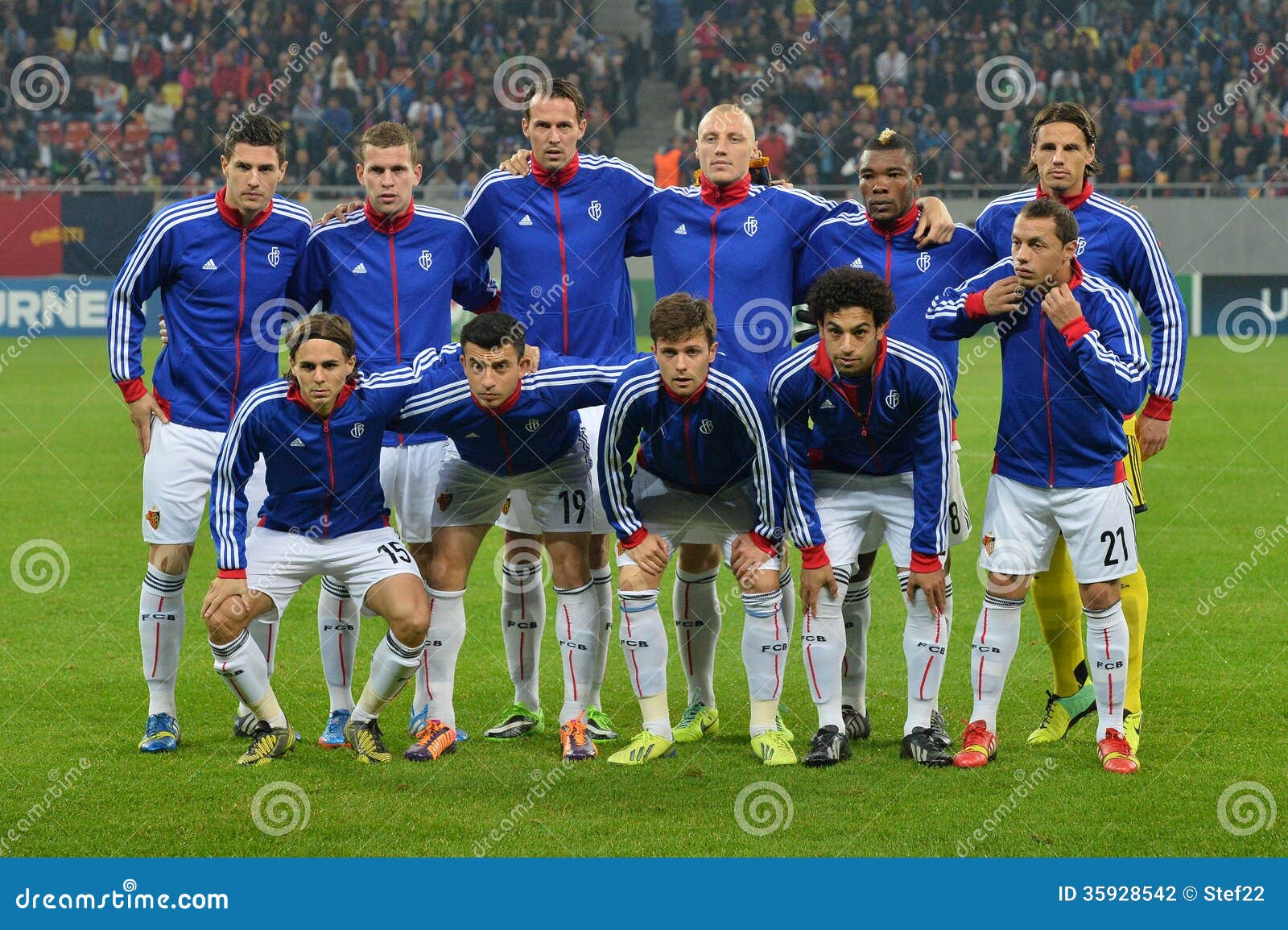 FC Basel line-up editorial photography. Image of mohamed - 35928542