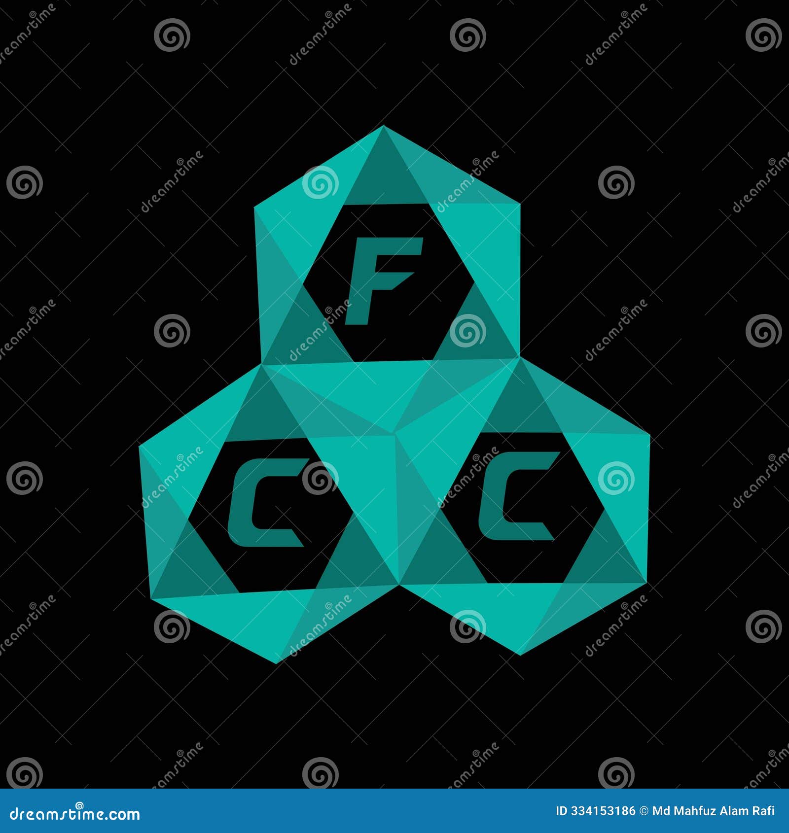 fcc creative minimalist letter logo. fcc unique  initials alphabet letter logo nimalist letter logo.