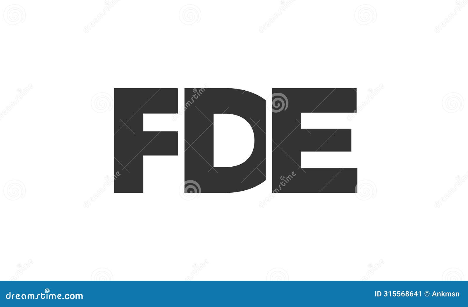 fde logo  template with strong and modern bold text. initial based  logotype featuring simple and minimal typography.