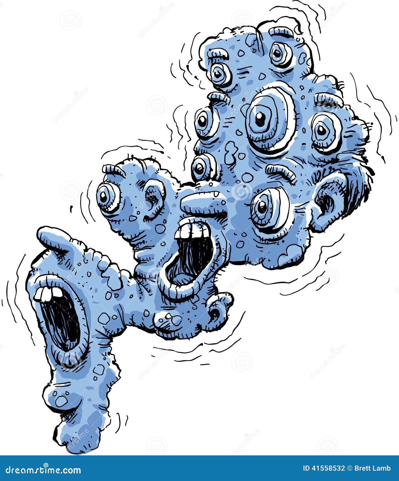 Fear Face stock illustration. Illustration of fear, panic - 41558532