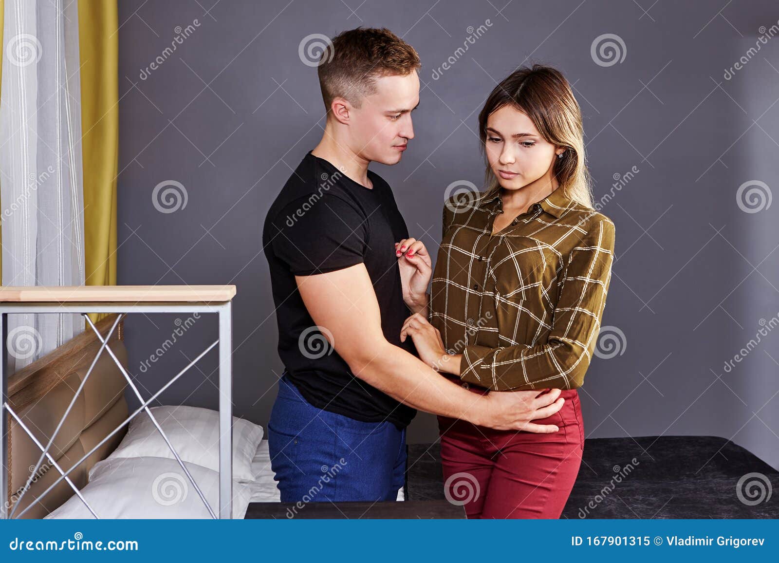 The First Sexual Experience of a Young Woman Stock Image