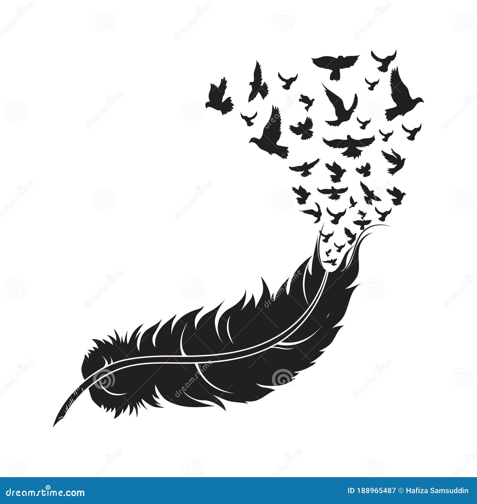 bird feather clip art