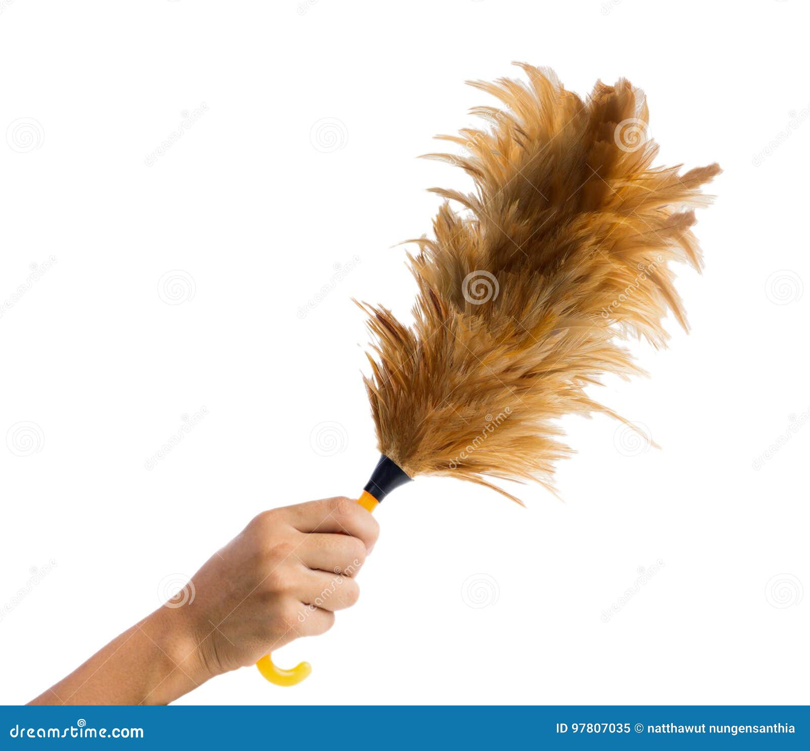 Feather Broom in Hand,clipping Path Stock Image Image of dust, broom