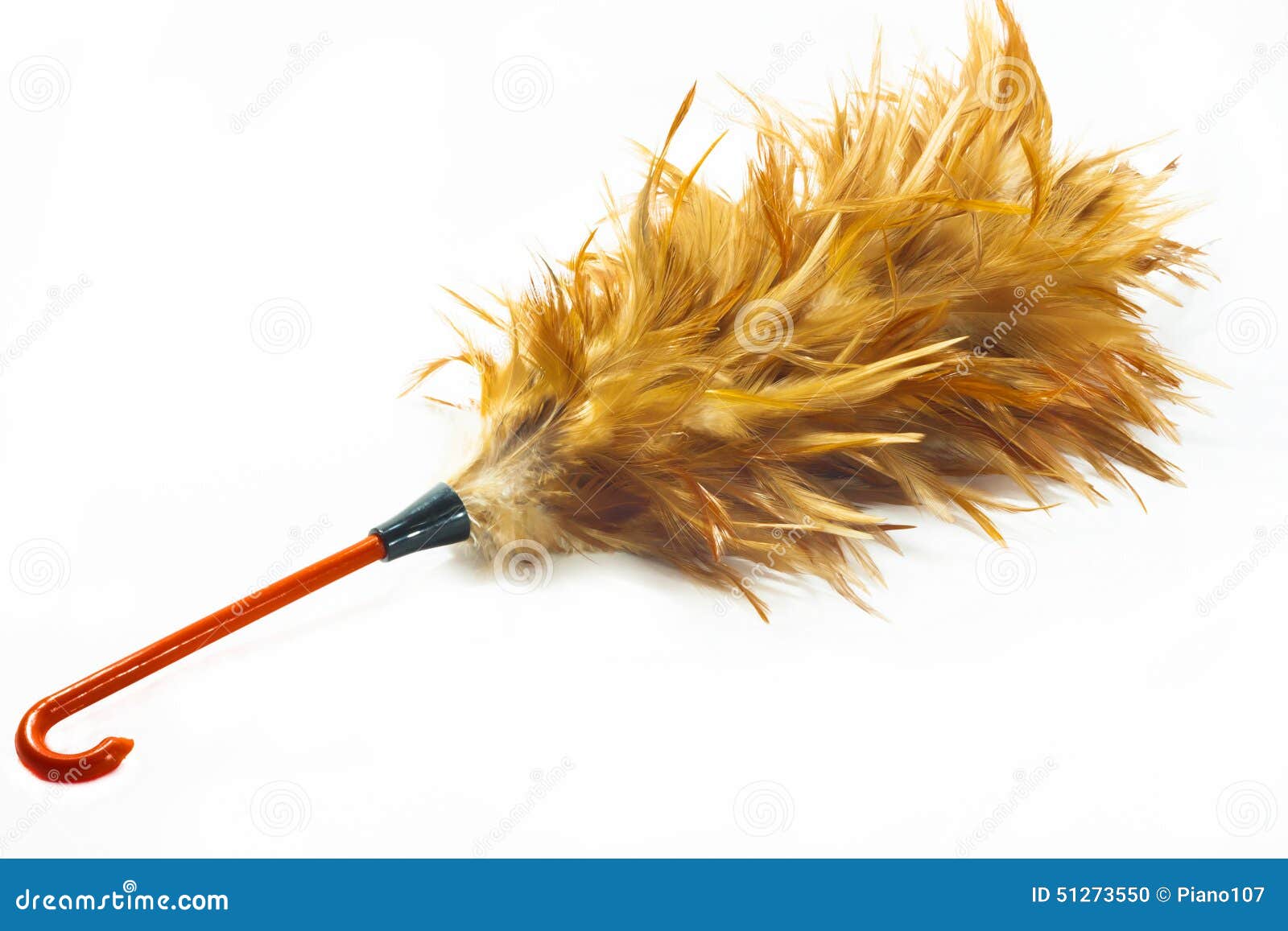 Feather duster stock photo. Image of orange, feather - 51273550