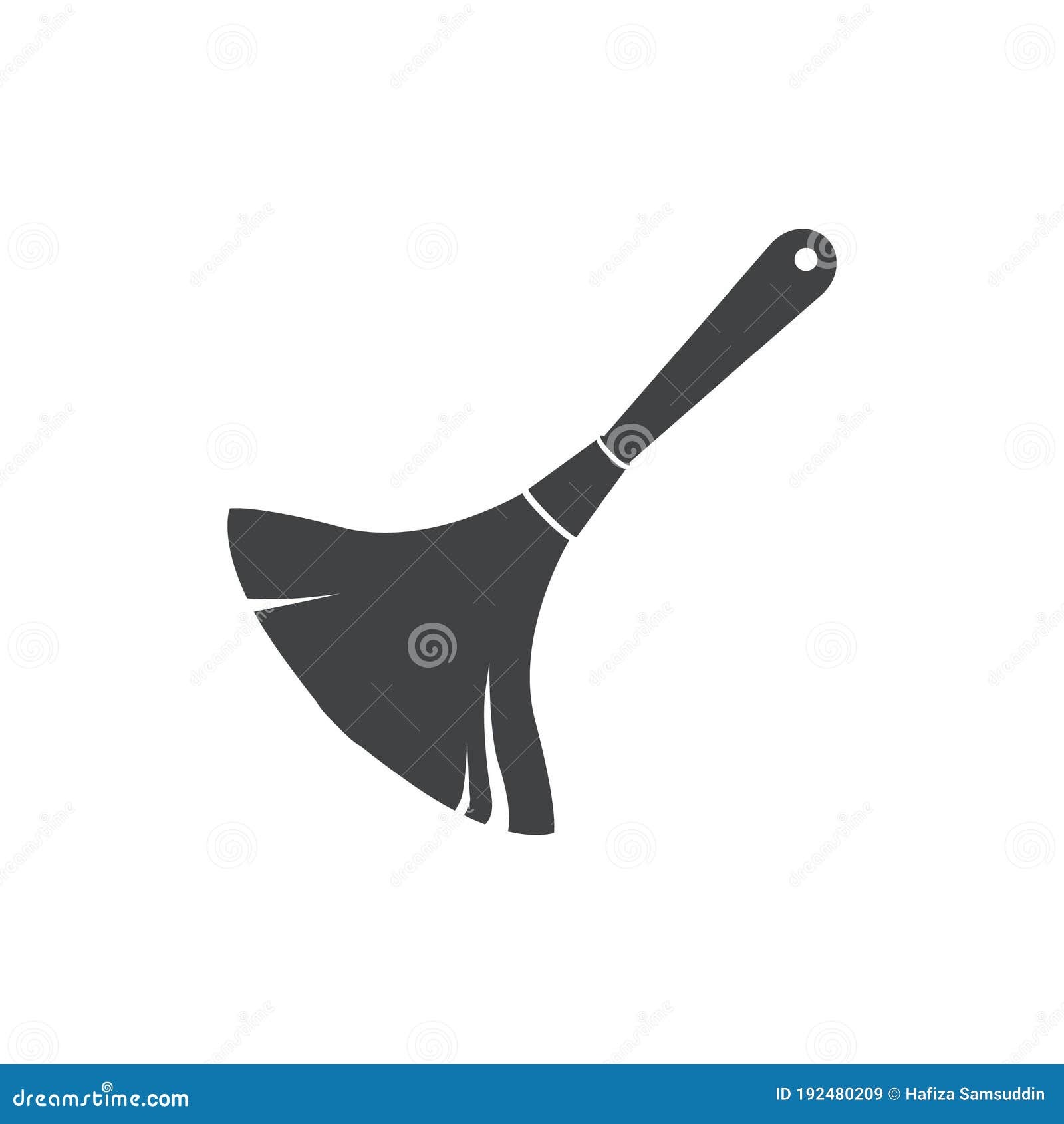 Feather Duster. Vector Illustration Decorative Design Stock Vector