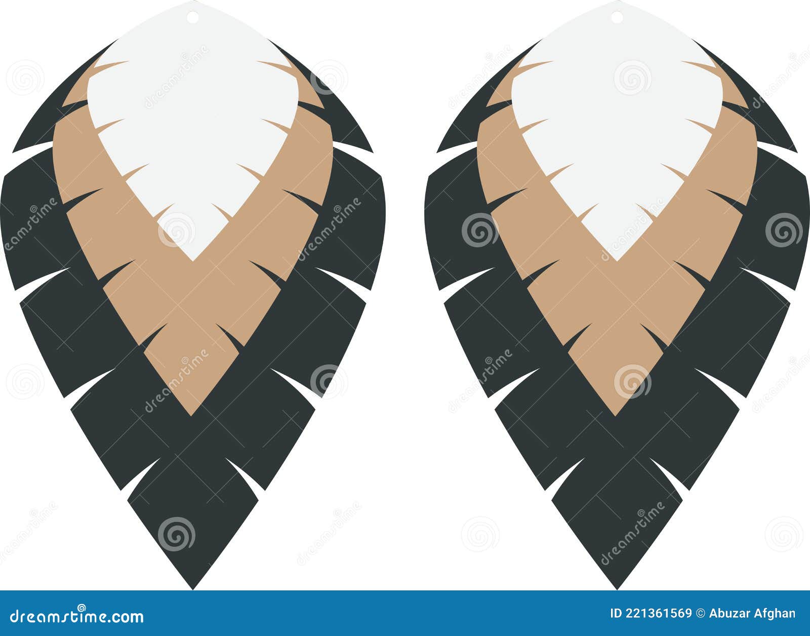 Feather Earrings Svg | Apex Designs & Fonts