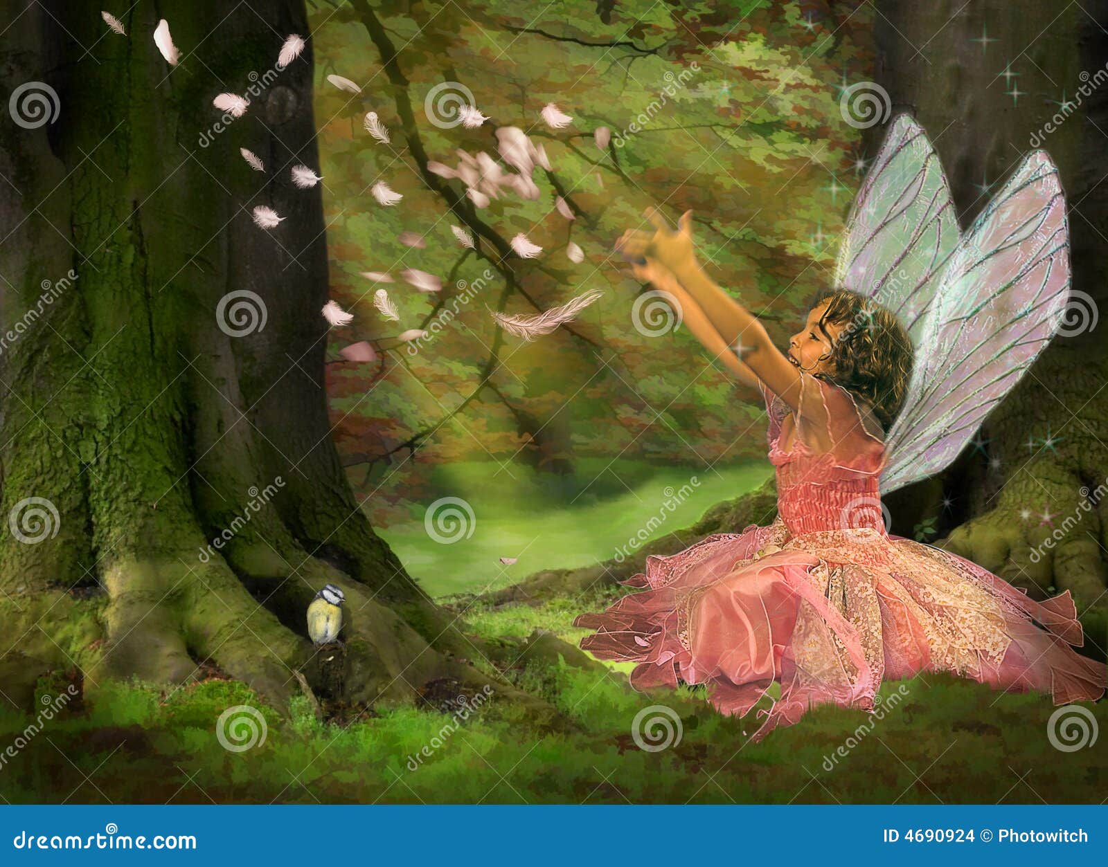 Feather Fairy Stock Images Image 4690924