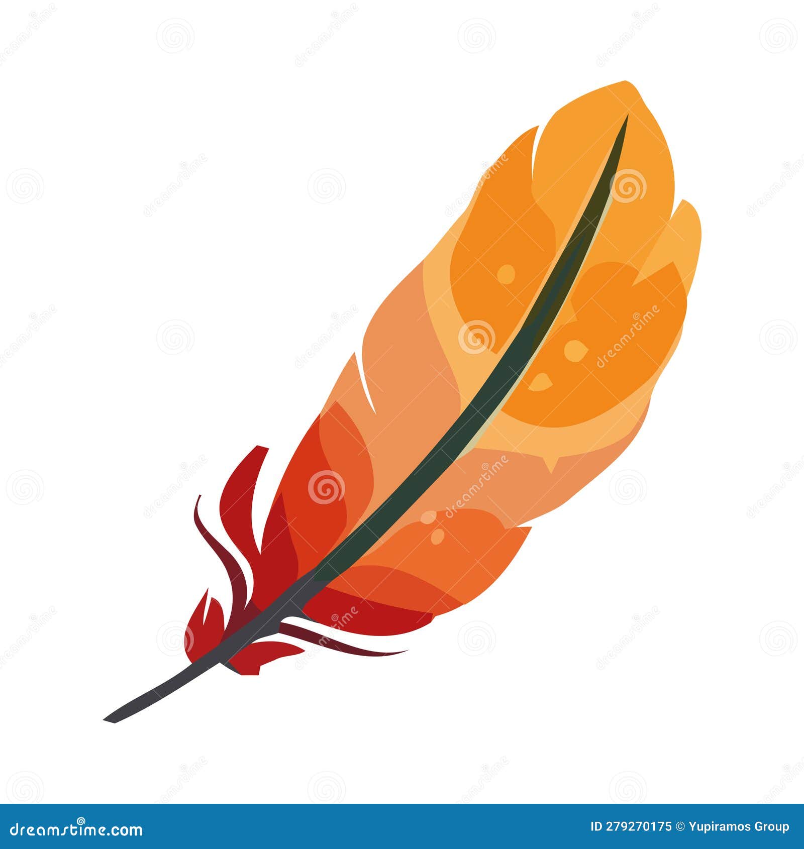 Feather Flying on White Backdrop Stock Vector Illustration of bird