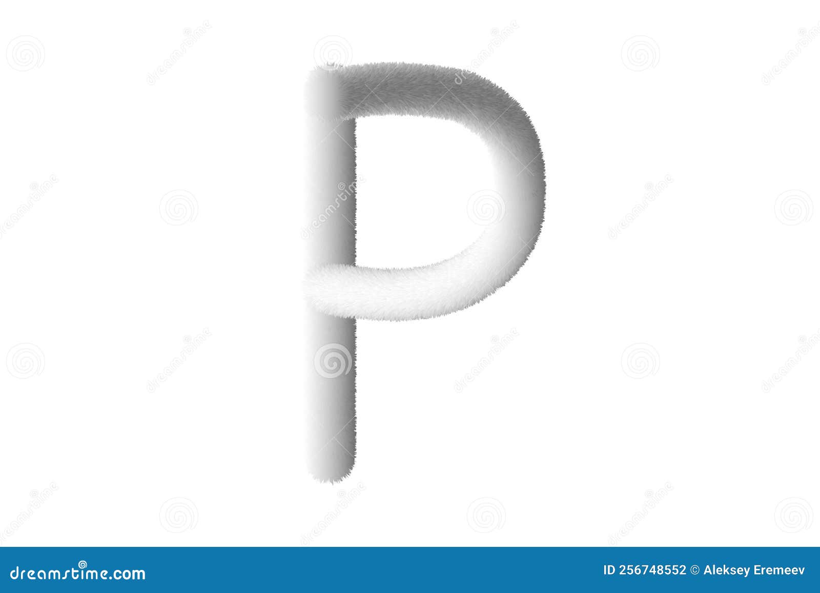 Feathered Letter P. Easy Editable Letters. Soft and Realistic Feathers ...