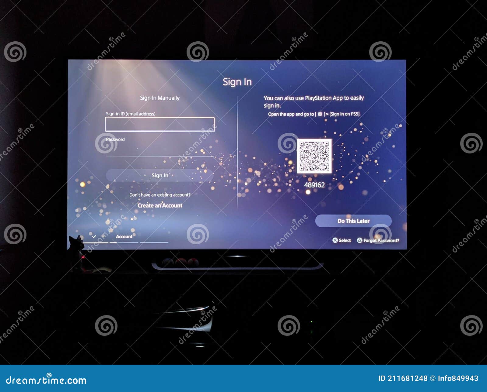 Feb 2021, UK - Sony Playstation 5 PS5 Console TV Screen with Psn Sign in  Start Screen Editorial Stock Photo - Image of playing, console: 211681248