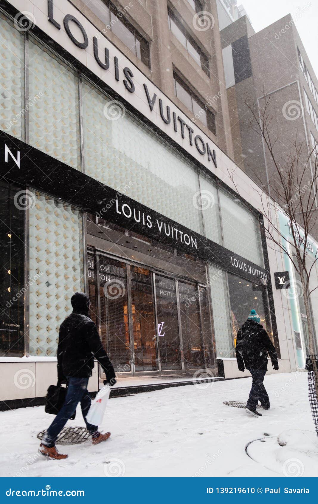 Februari 2019-1 Van Louis Vuitton Snow Storm Canada Toronto 12 Jpg Redactionele Afbeelding ...