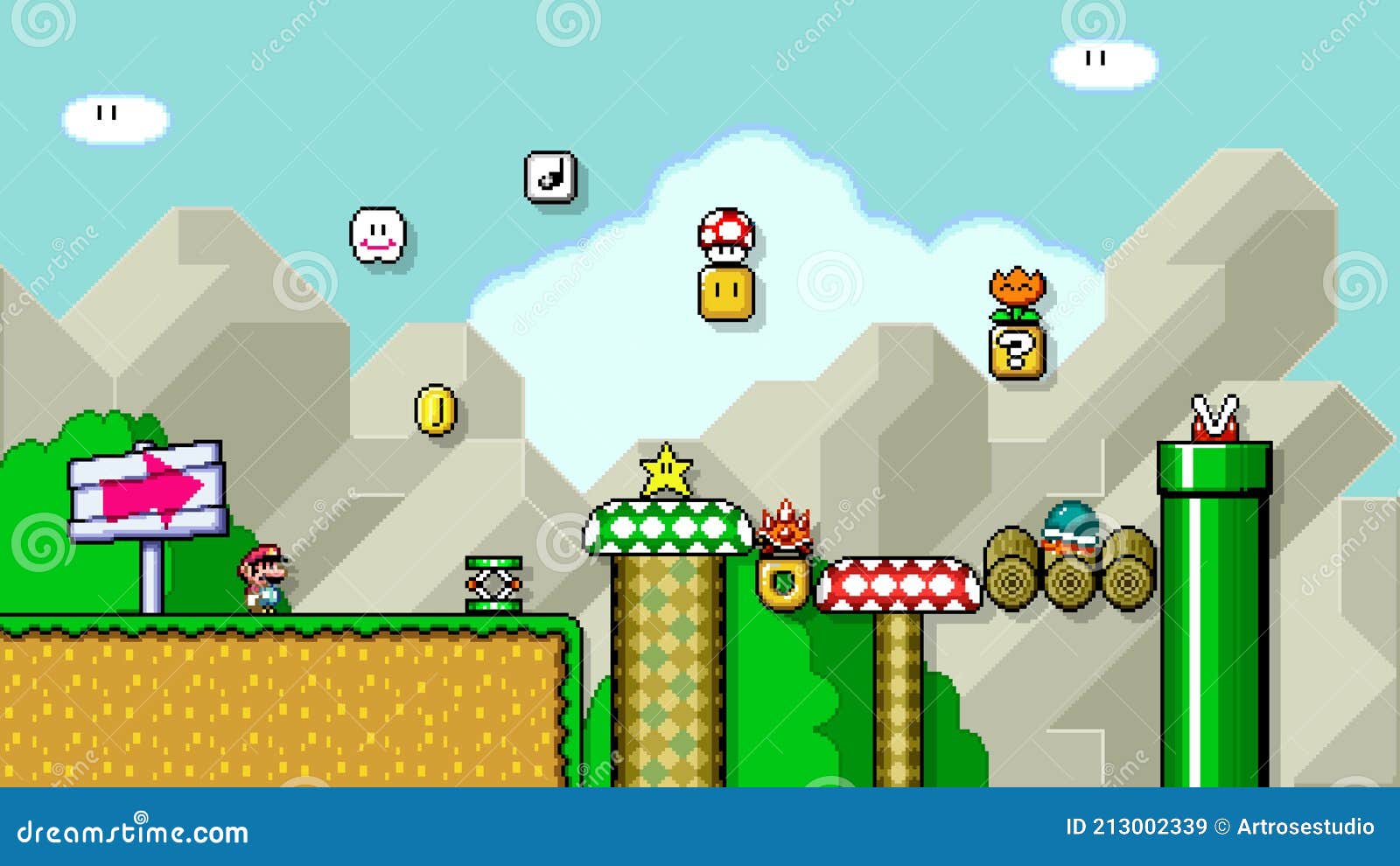 Set of Fire Mario Moves, Art of Super Mario World Classic Video Game, Pixel  Design Vector Illustration Editorial Photo - Illustration of nintendo,  motion: 213002321