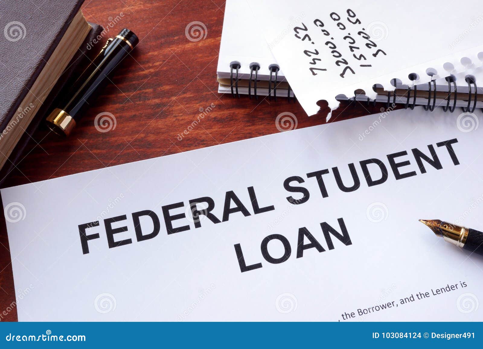 federal student loan form.