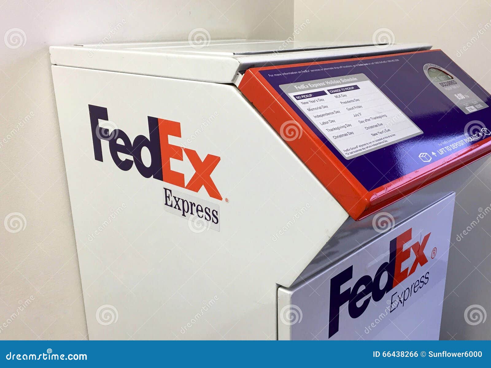 FedEx Express Drop Box Self Service Editorial Photo Image of