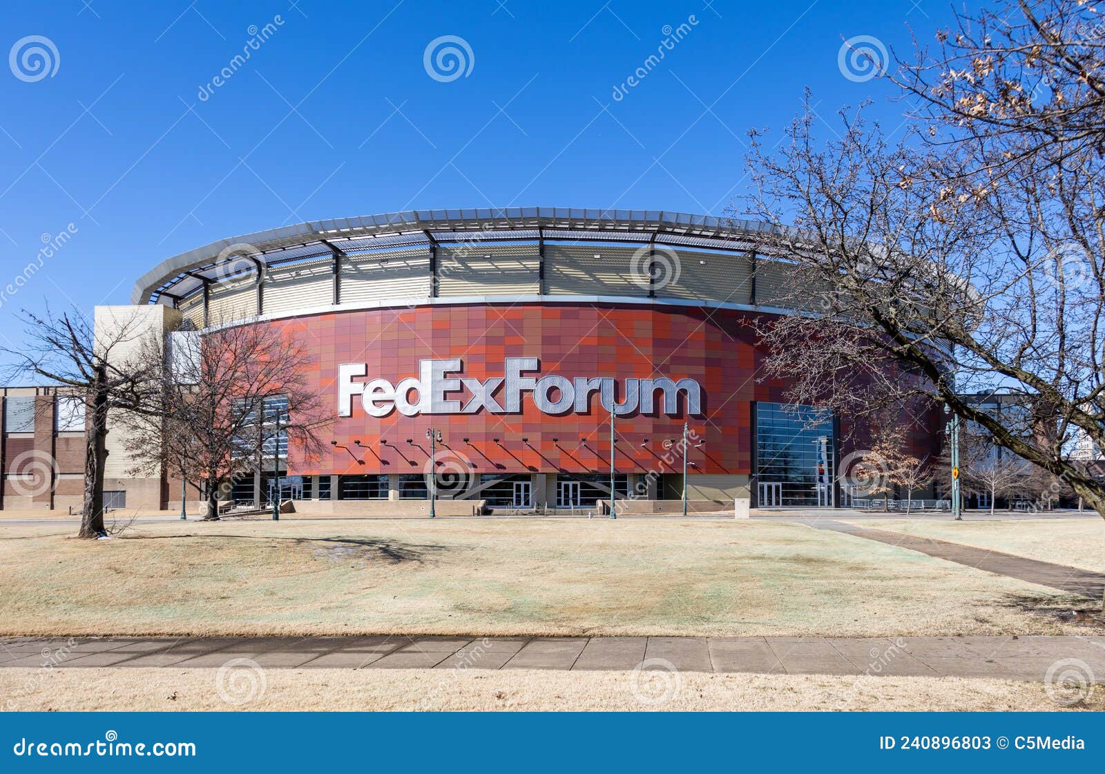 FedEx Forum in Downtown Memphis, TN Editorial Stock Photo - Image of  exterior, game: 240896803