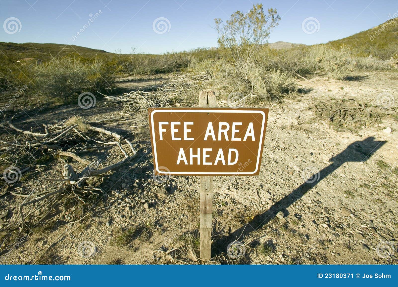fee area sign
