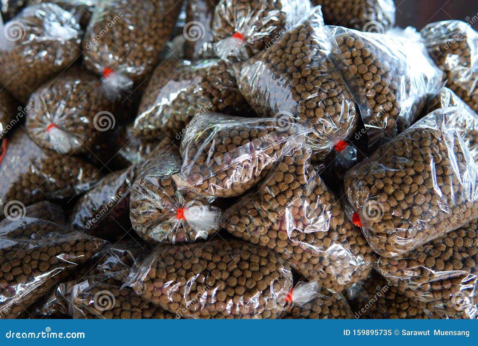Feed for Fish that Have Vitamins Stock Image Image of green, dessert