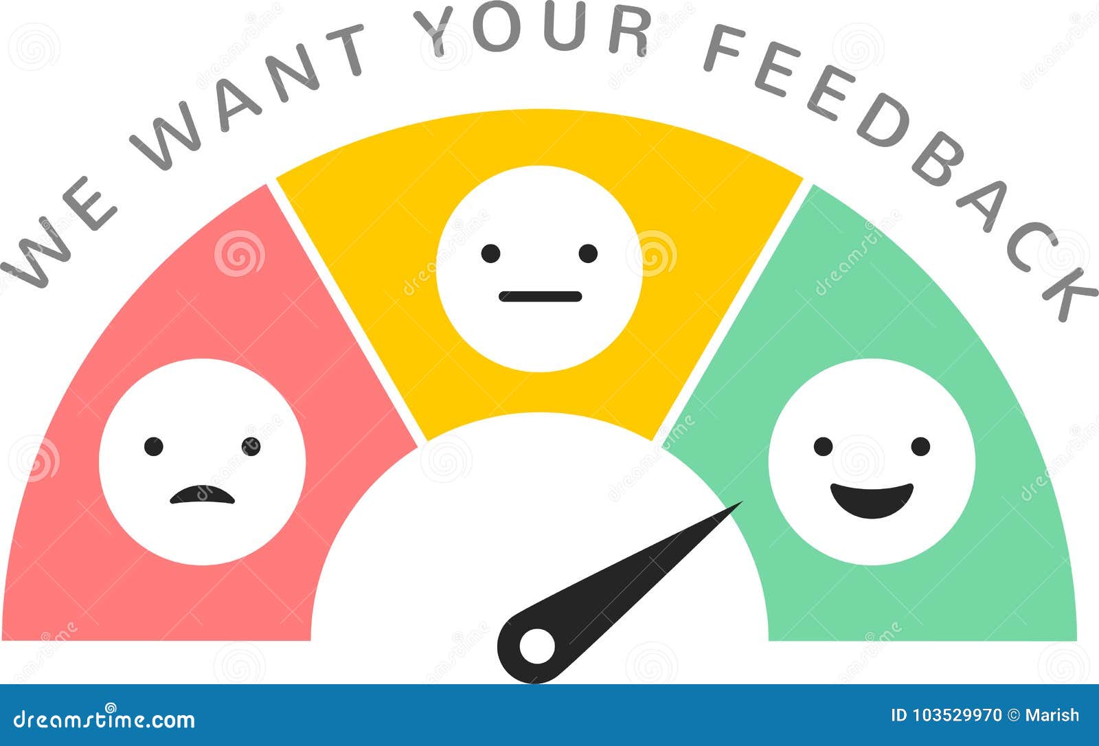 feedback concept , emoticon, emoji and smile, emotions scale