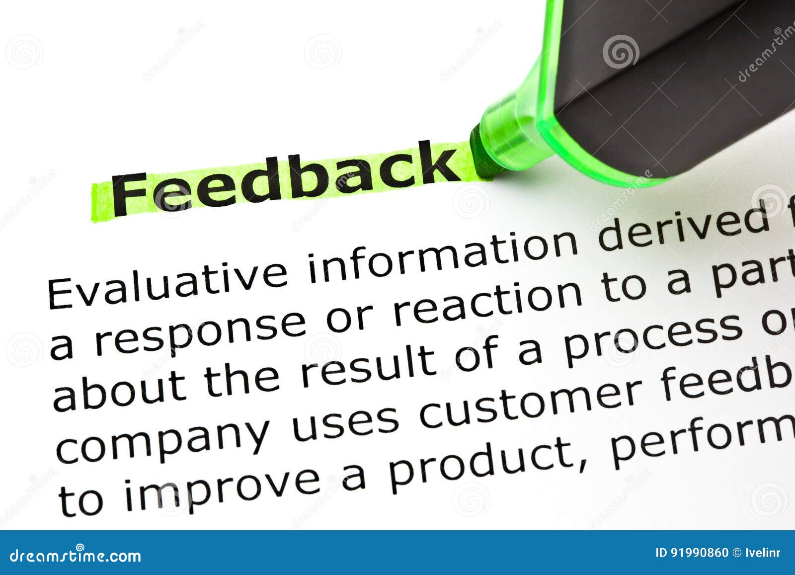 Feedback definition stock photo image of concept communicate 91990860