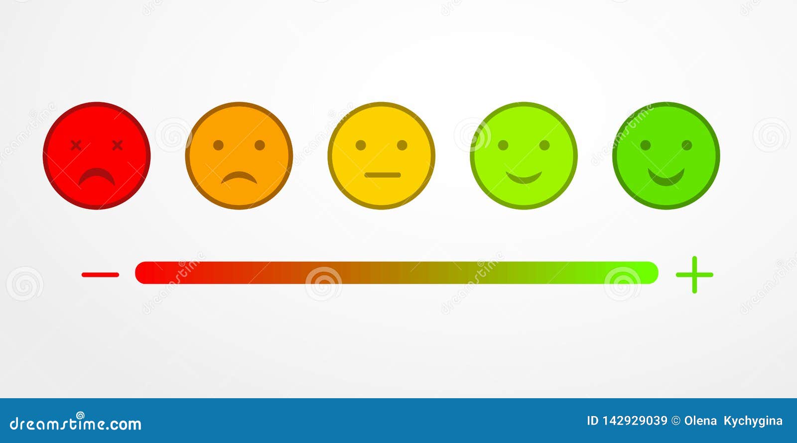 Feedback or Rating Satisfaction, Appraisal, with Smiles in Form of ...