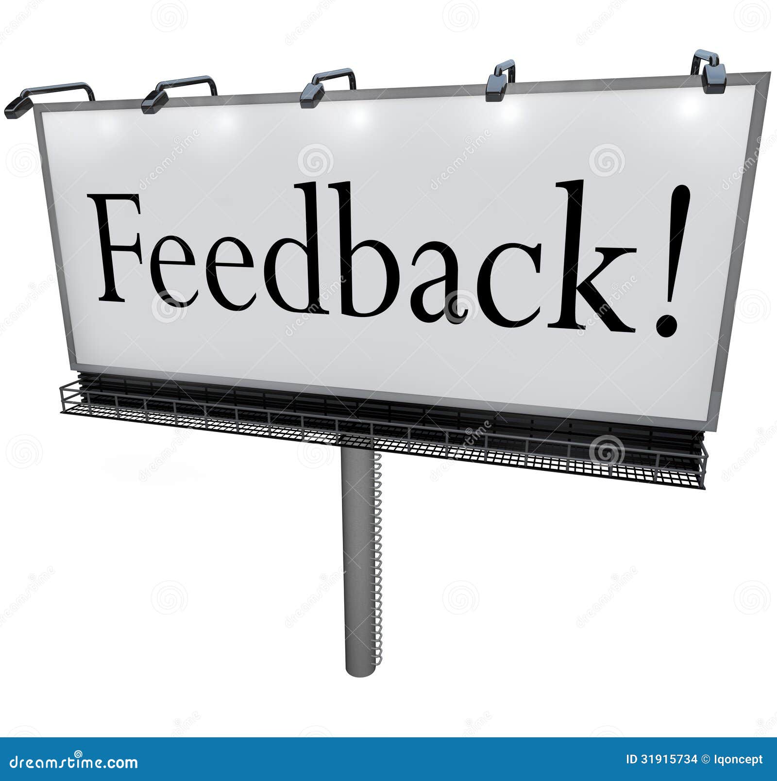 feedback word on billboard seeking opinions comments input
