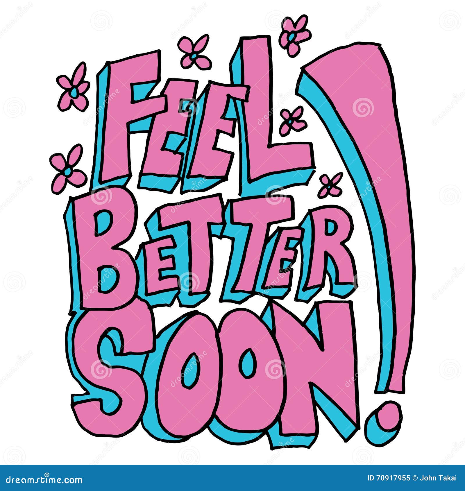 Feel better soon message