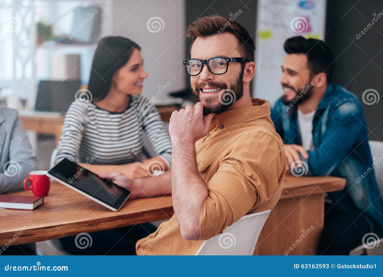 Feeling Confident in My Team. Stock Image - Image of discussion ...