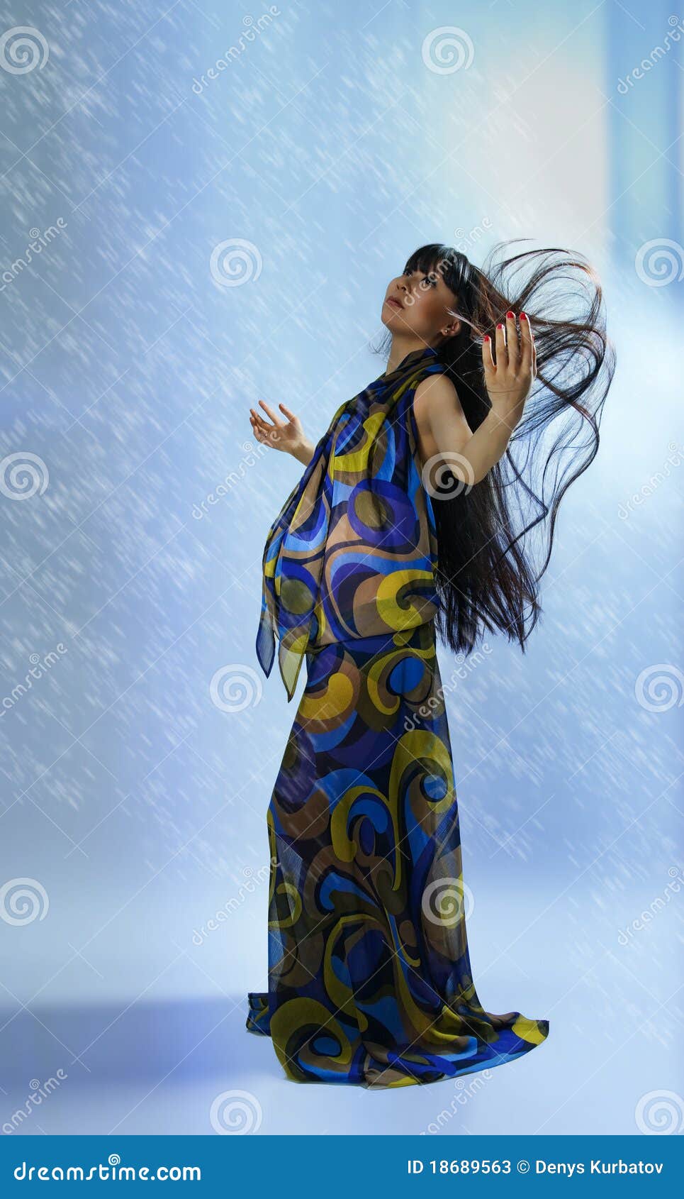 Feeling of pregnancy stock image. Image of long, girl 18689563