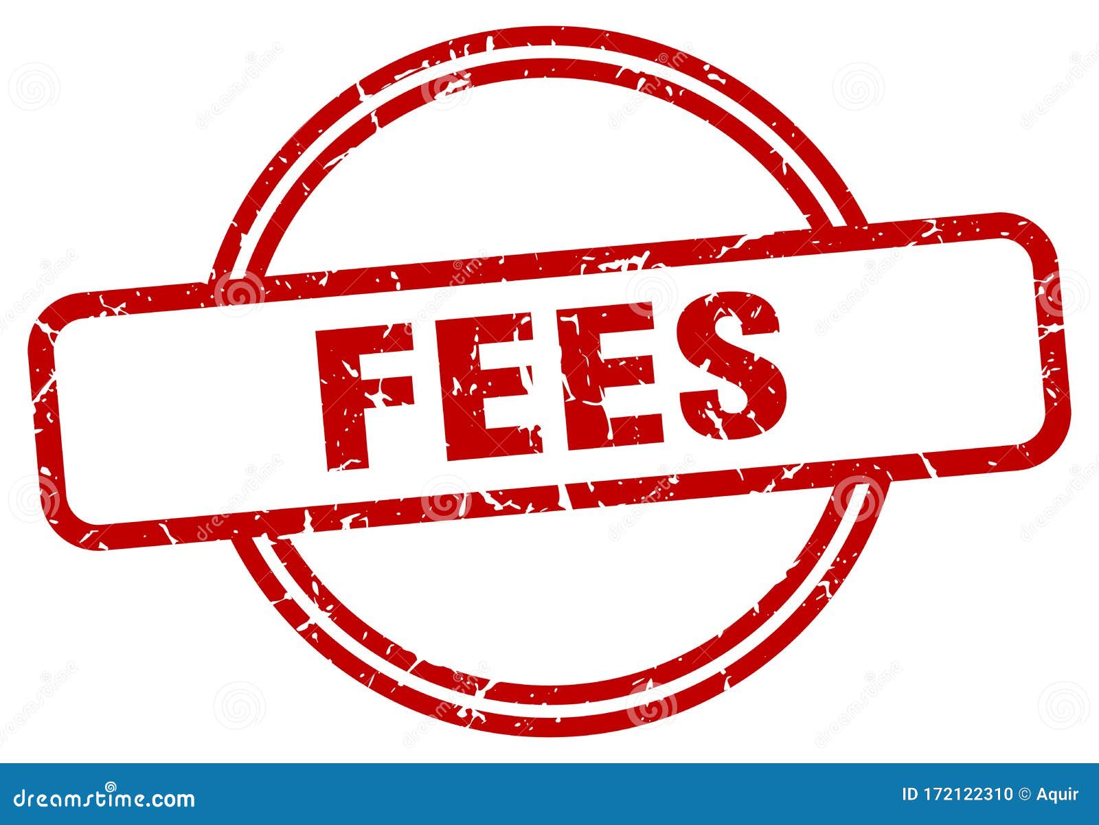 Fees Stamp. Fees Round Grunge Sign Stock Vector Illustration of badge