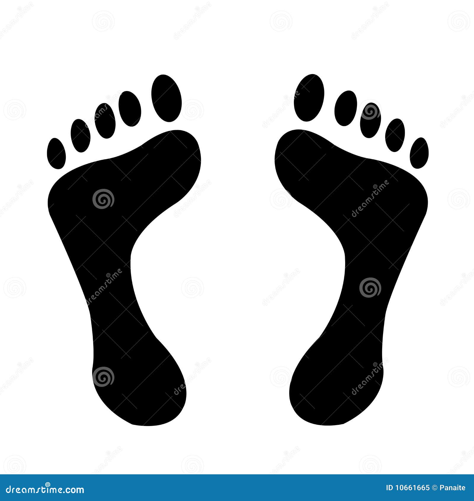 Feet stock illustration. Illustration of feet, hand, post - 10661665