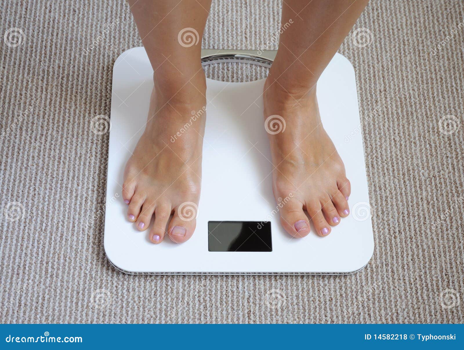 Feet on bathroom scale stock photo. Image of batchroom 14582218