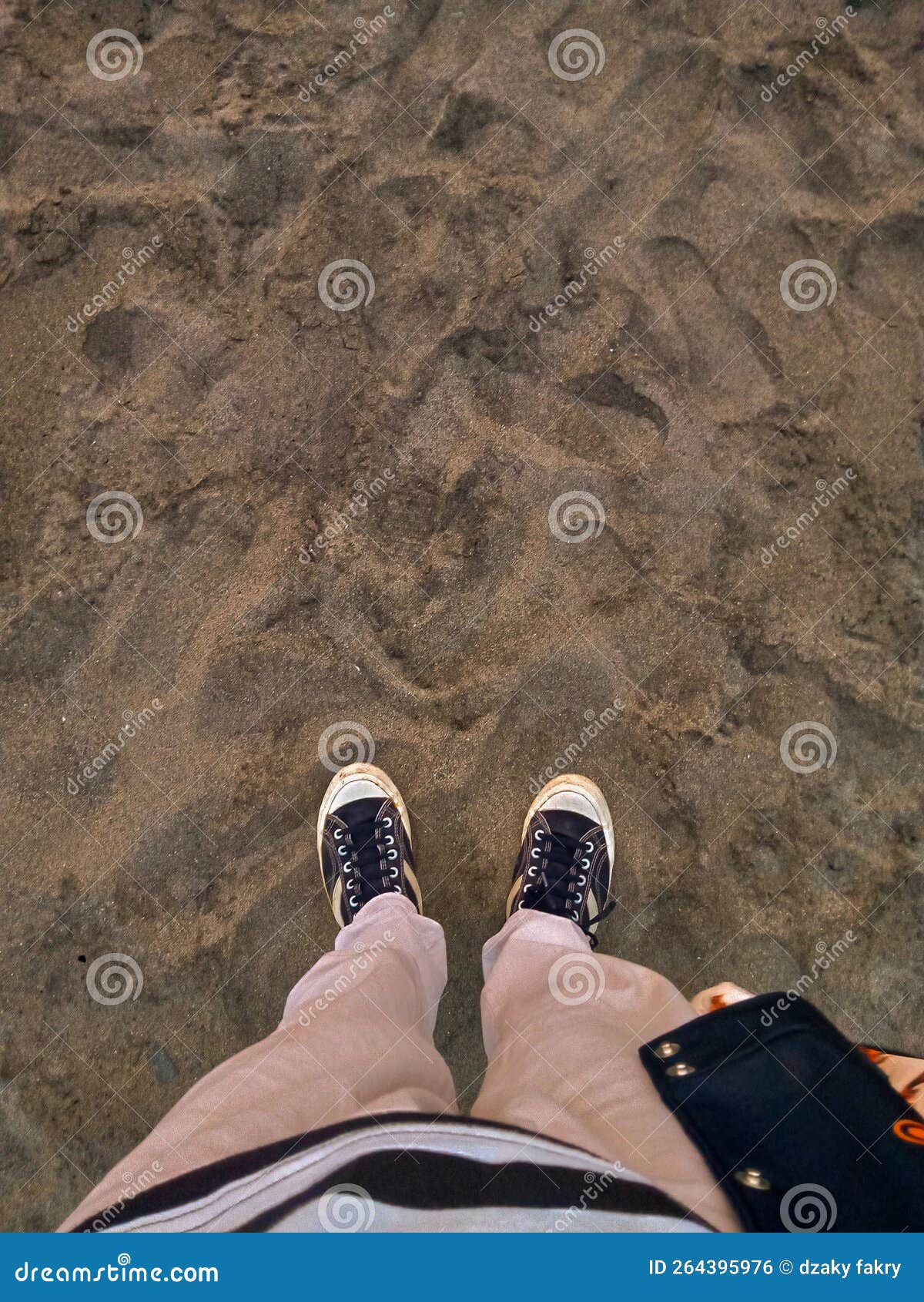 Feet on the Beach Sand Feet Wearing Shoes Stock Photo Image of beach