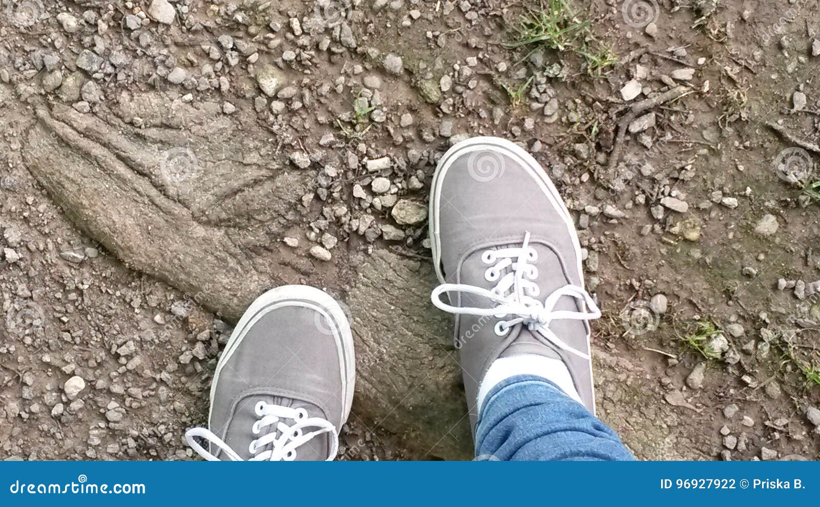 Feet on the ground stock photo. Image of feet, outside 96927922