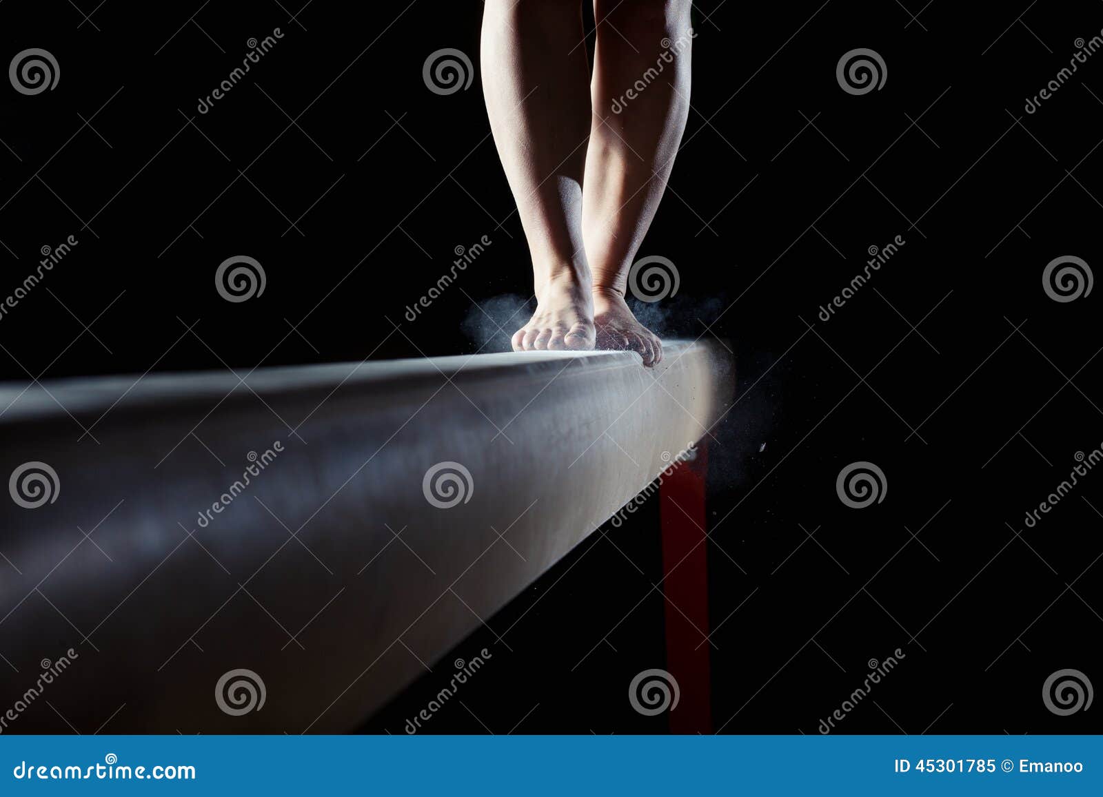 Feet of Gymnast on Balance Beam Stock Image Image of lady, competition 45301785