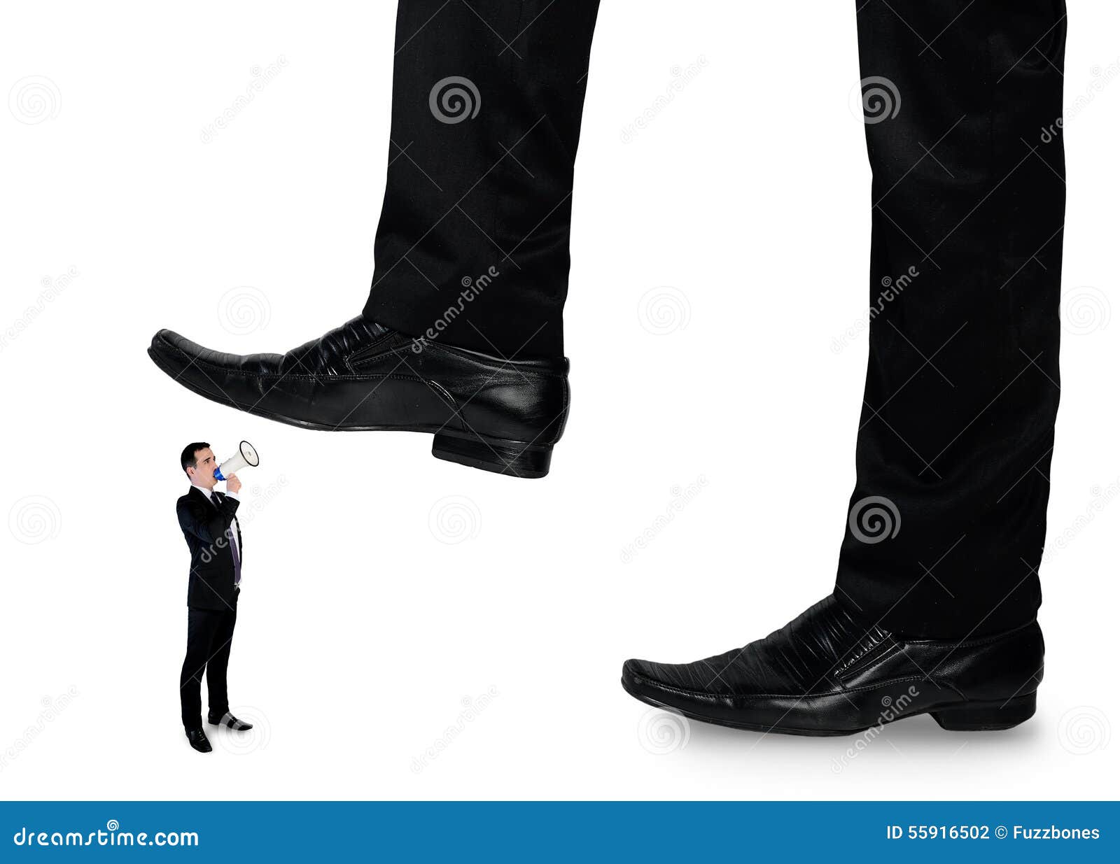 Feet Man Crushing Little Business Man Stock Photo - Image of crush ...