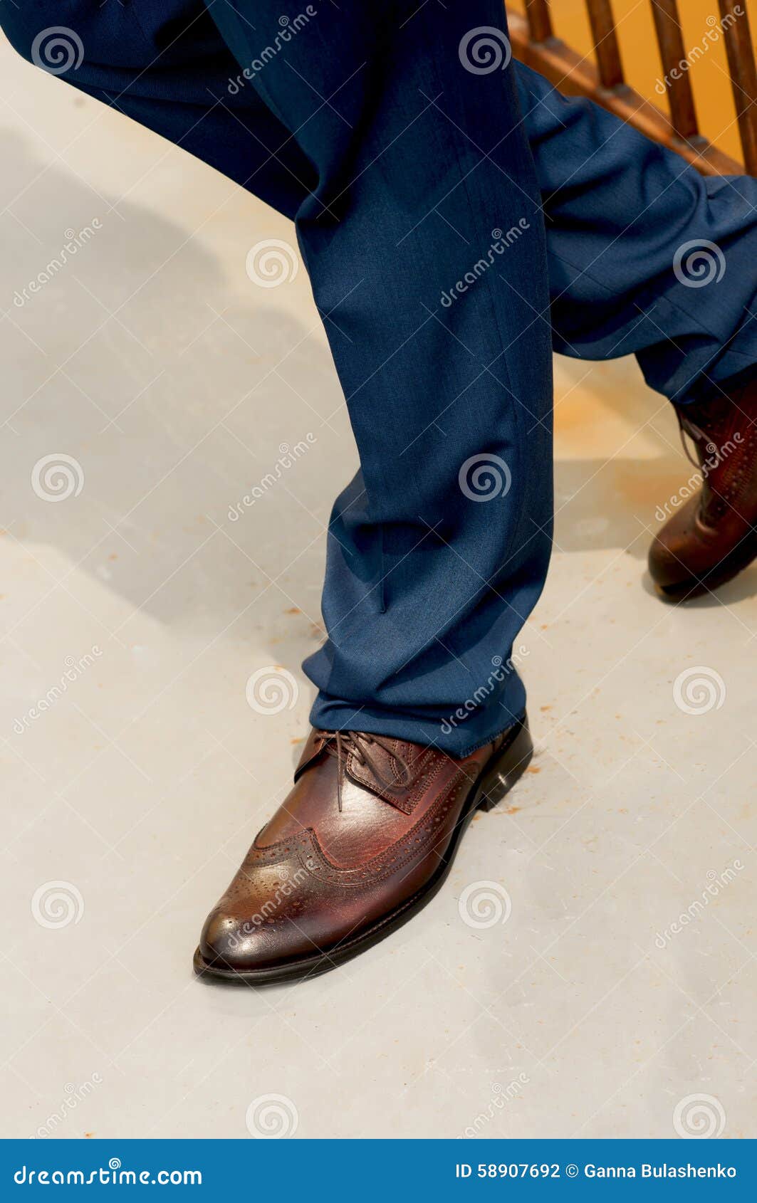 Feet man in shoes. stock photo. Image of background, city - 58907692