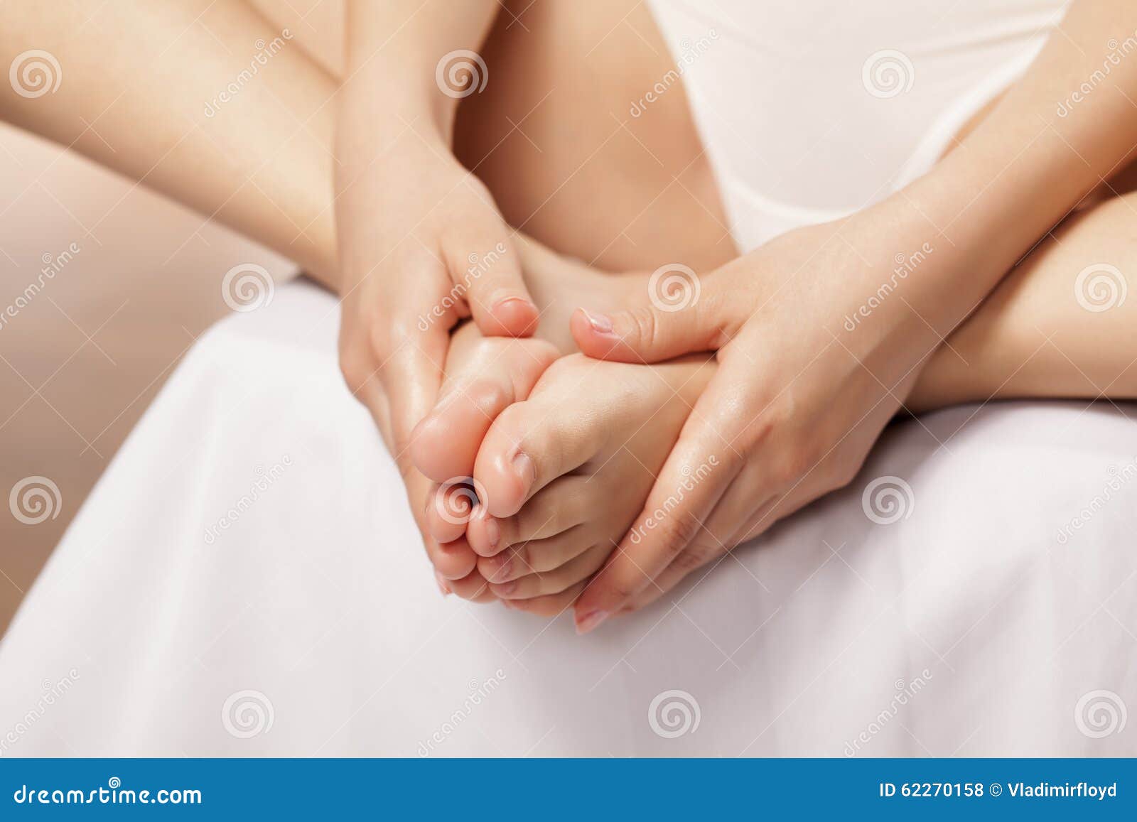 Feet Massaging Stock Photo Image Of Treatment Pedicure 62270158
