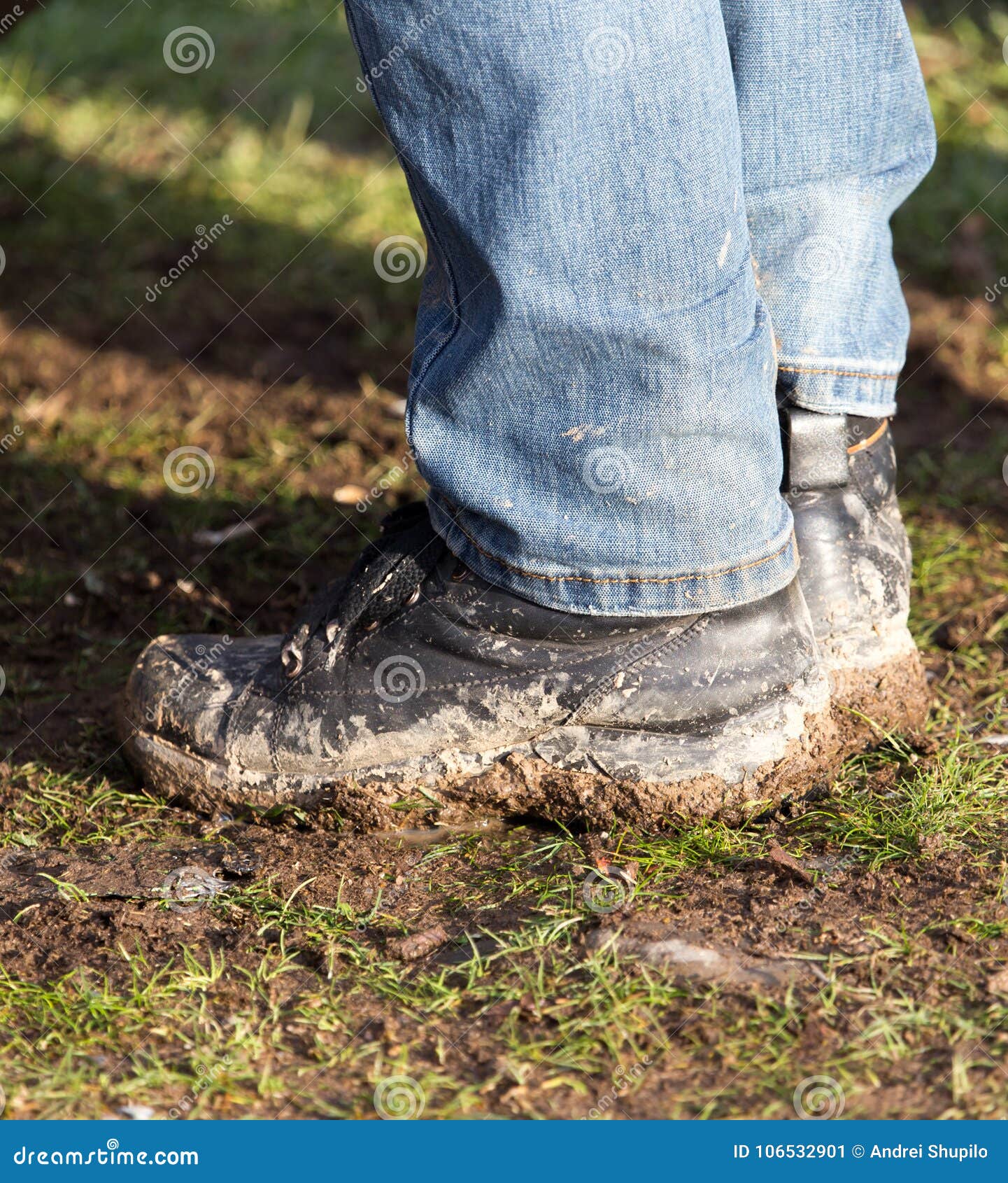 Feet in the mud stock image. Image of background, walk - 106532901