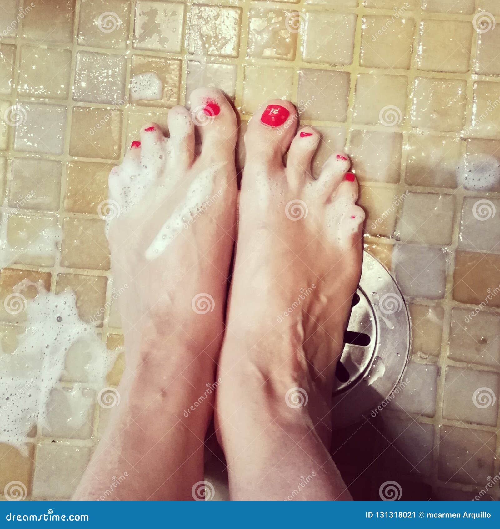 Feet stock image. Image of feet, shower, foot, nails 131318021