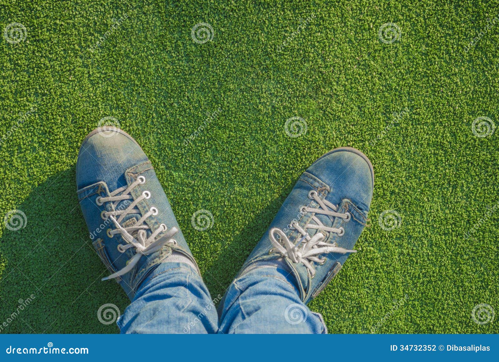 Feet in running shoes. stock photo. Image of people, summer 34732352