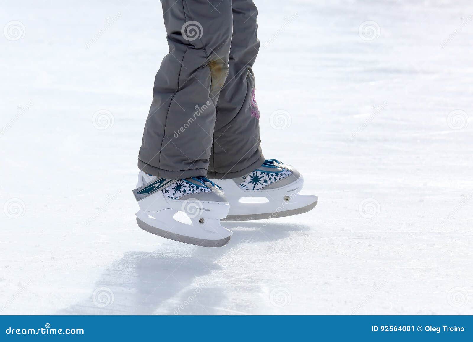 Feet Skating on the Ice Rink Stock Image Image of action, figure