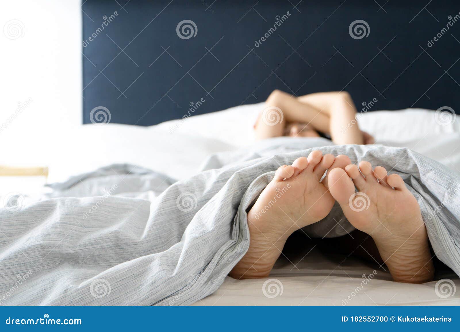 Feet Of A Sleeping Girl In Bed In The Morning Spy Photo