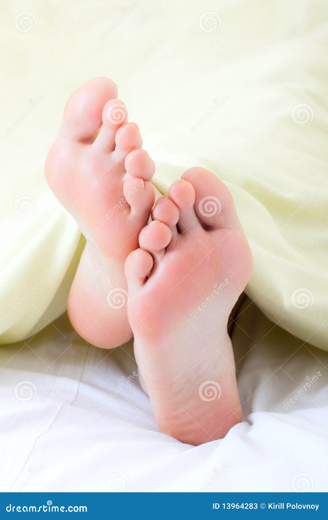 Feet under blanket stock image. Image of pillow, relaxation - 13964283