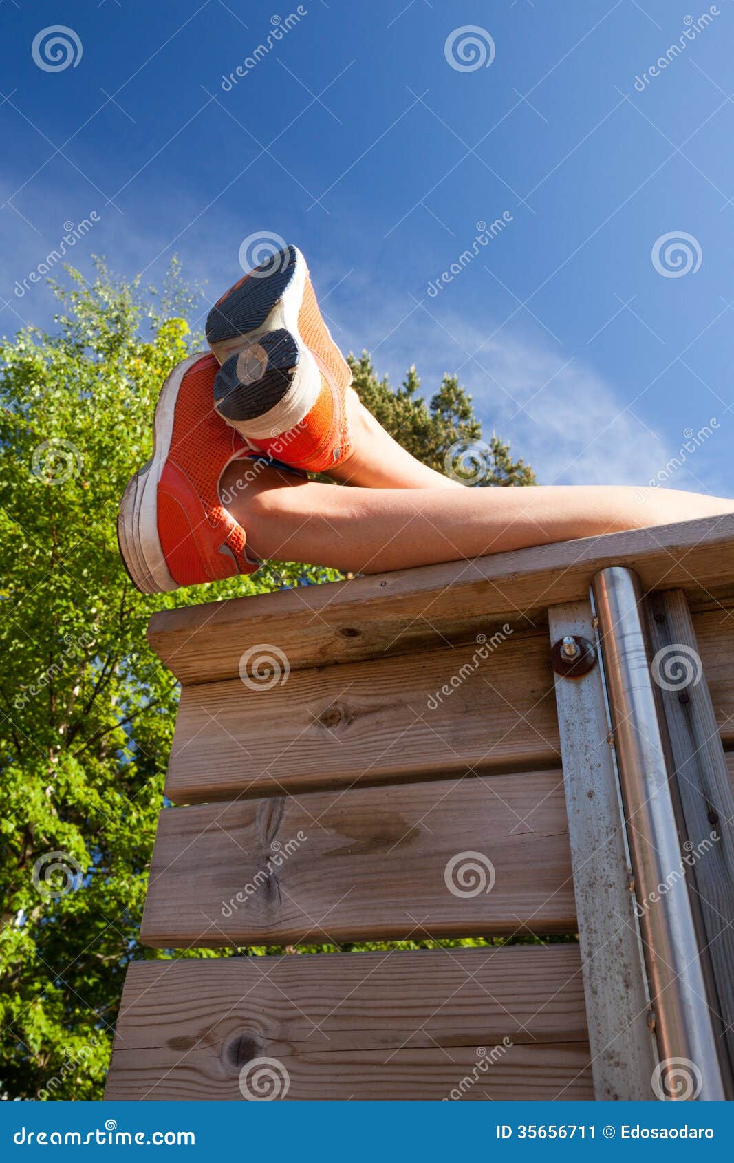 Put Feet Up stock image. Image