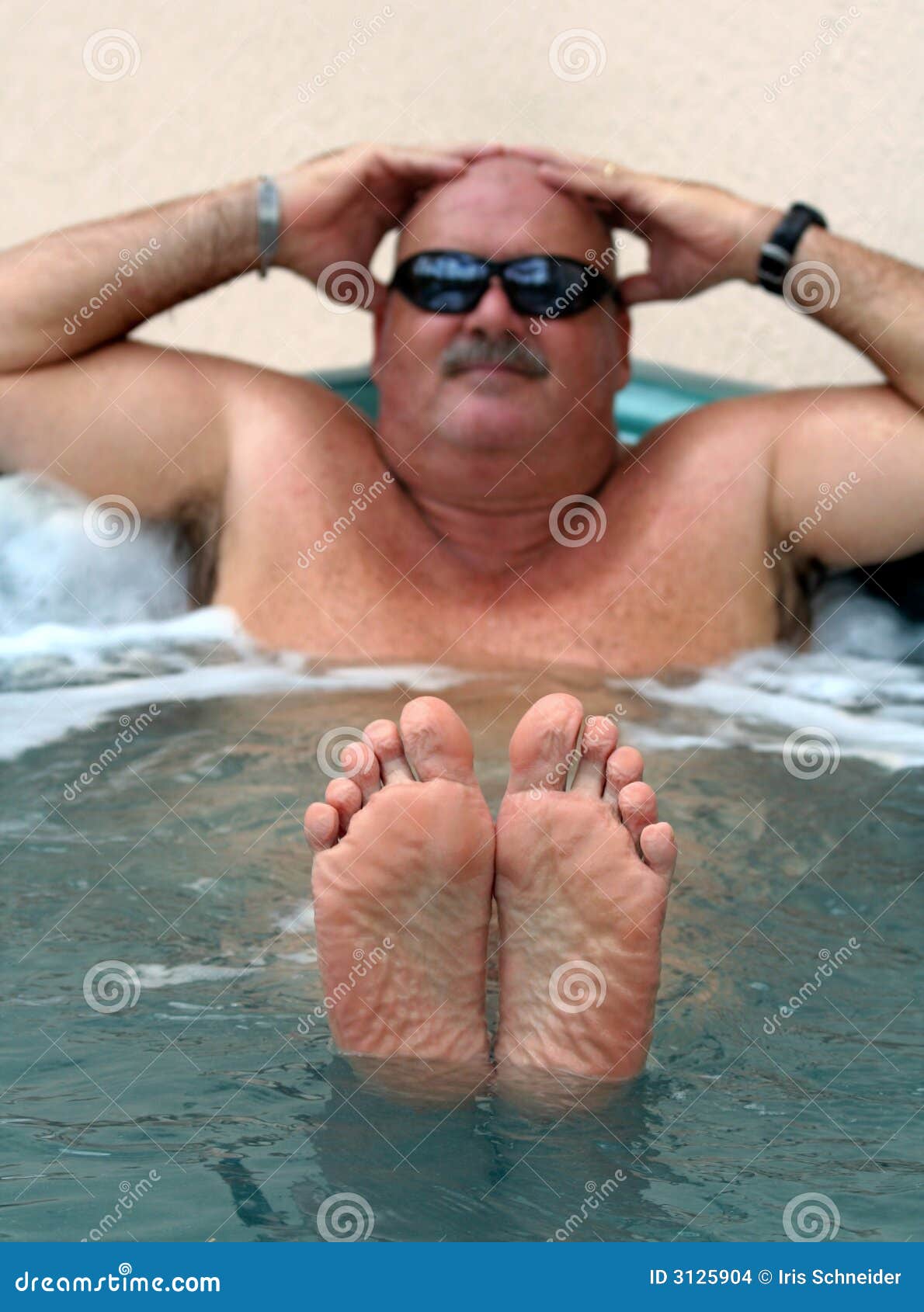 Feet Up In The Tub Stock Photo Im